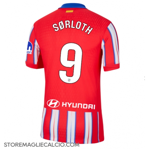 Atletico Madrid Alexander Sorloth #9 Maglia Gara Casa Repliche 2024-25 Maniche Corte Atletico Madrid Alexander Sorloth #9 Maglia Gara Casa Repliche 2024-25 Maniche Corte